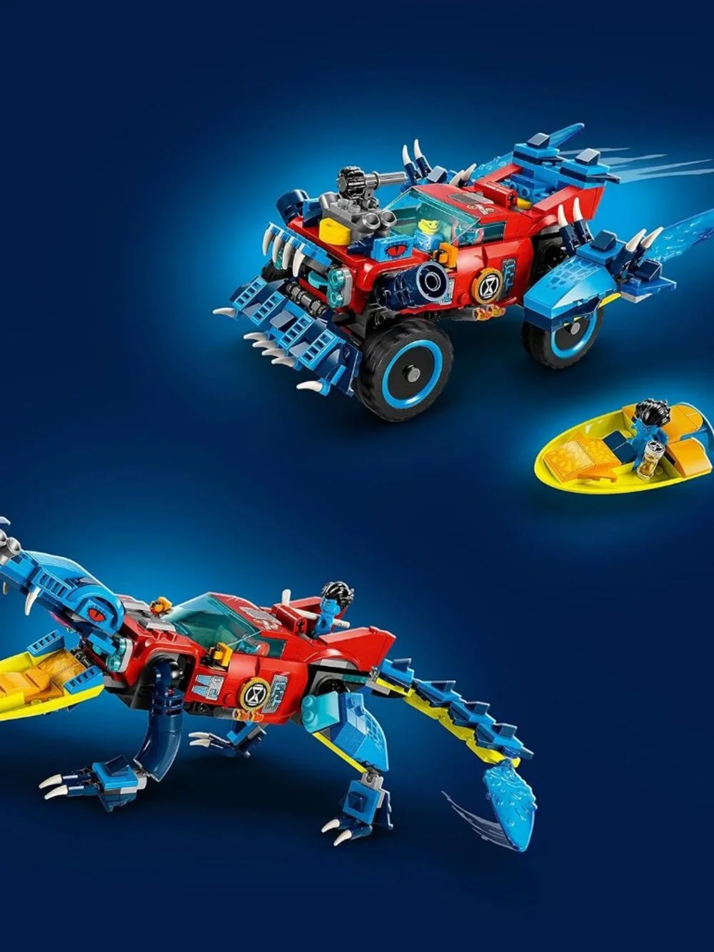 NEW LEGO DREAMZzz Crocodile Off-Road Car Truck Boat 71458 Minifigures 494 Pieces